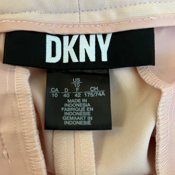 DKNY Peach Pink High Rise Boot Cut Slim Leg Careerwear Trouser Pants 12  NWT - Picture 5 of 16
